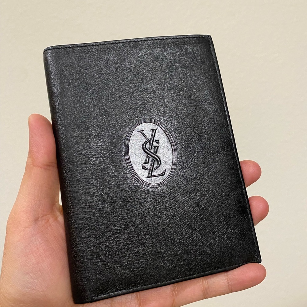 Yves Saint Laurent Black Leather Wallet for Men